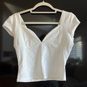 White Sweetheart Top